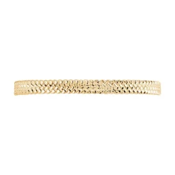 Bracelet Jonc Lilya Plaqué Or Jaune