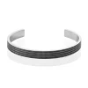 Bracelet Jonc Ouvert Acier Bicolore Anderson