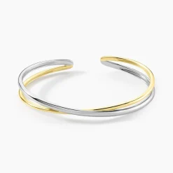 Bracelet Jonc Perfect Match Argent Bicolore