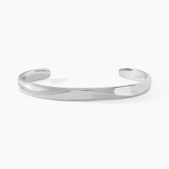 Bracelet Jonc Positano Acier Blanc