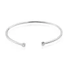 Bracelet Jonc Regine Argent Blanc Oxyde De Zirconium