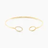 Bracelet Jonc Seth Or Jaune Oxyde De Zirconium
