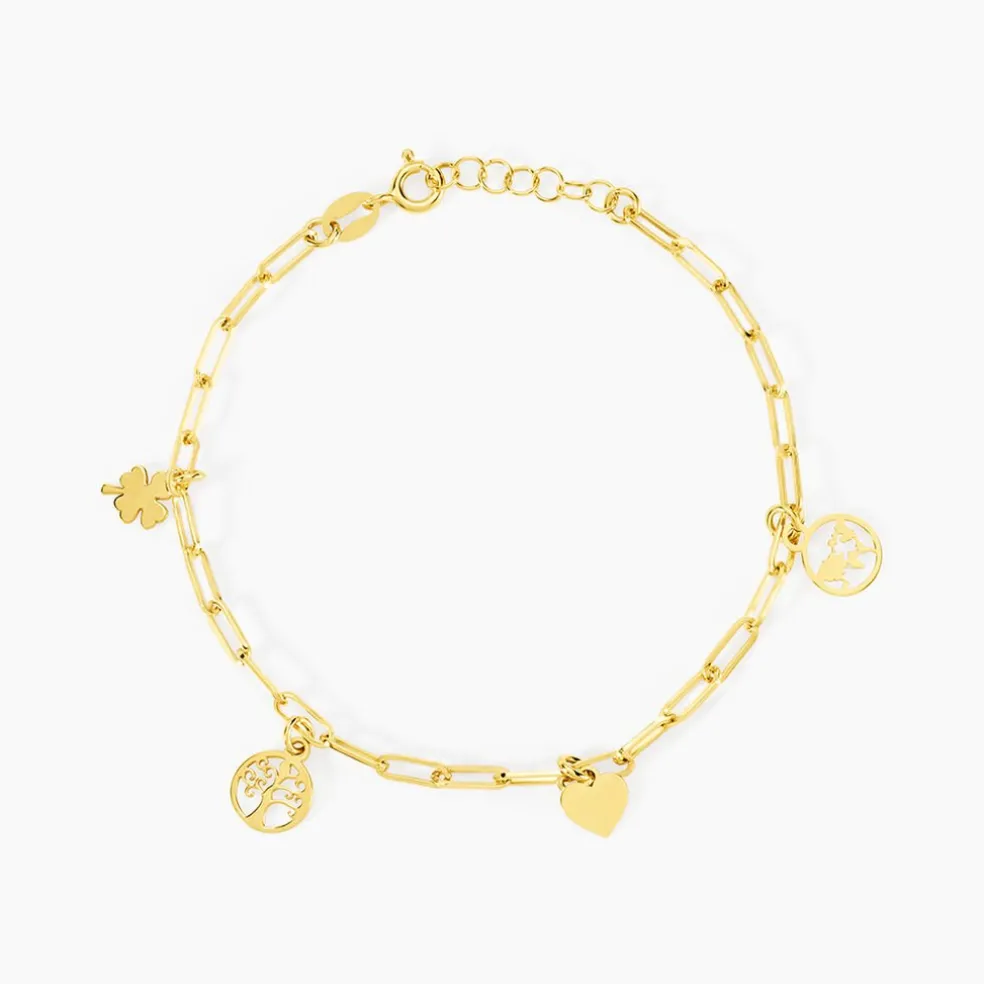 Bracelet Jonc Taola Argent Doré