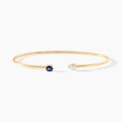 Bracelet Jonc Universe Or Jaune Topaze