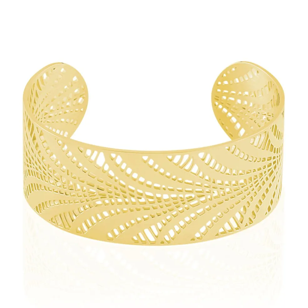 Bracelet Jonc Wilson Acier Dore