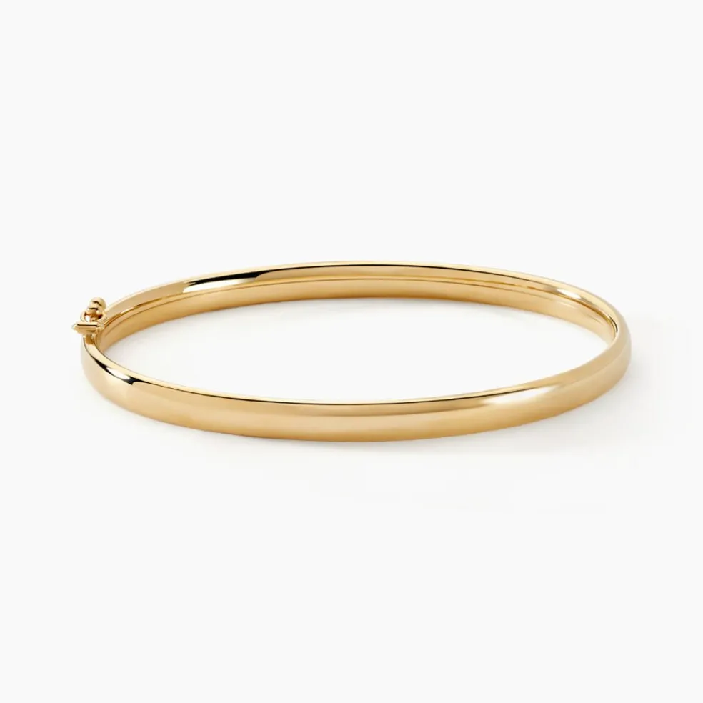 Bracelet Jonc Yuriy Fil Flexible Or Jaune
