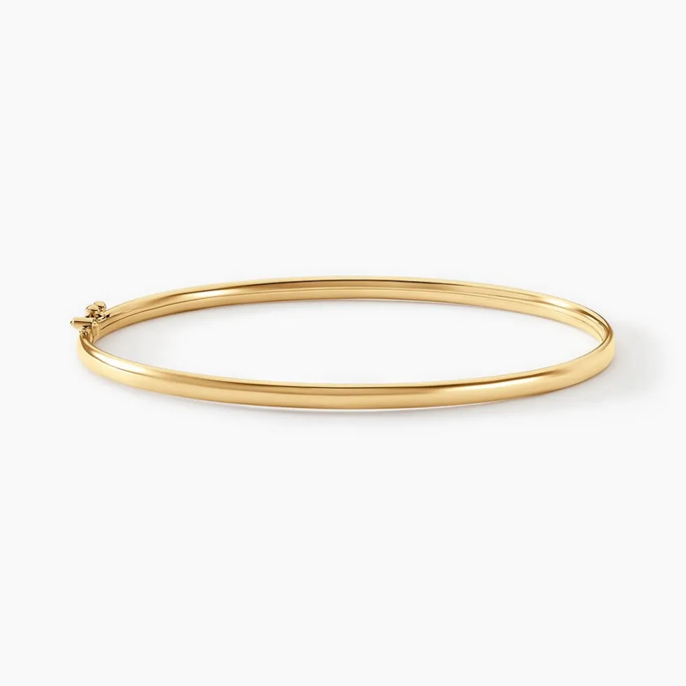 Bracelet Jonc Yuriy Fil Flexible Or Jaune
