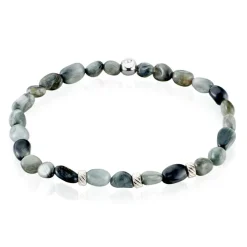 Bracelet Jourdan Boreal Argent Blanc Quartz