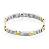 Bracelet Jourdan Rio Acier Bicolore