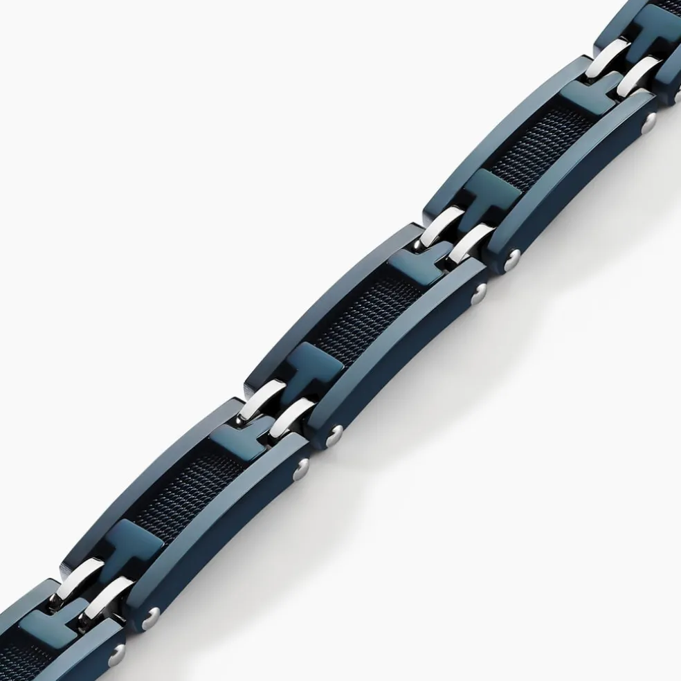Bracelet Jourdan Zephir Acier Bleu