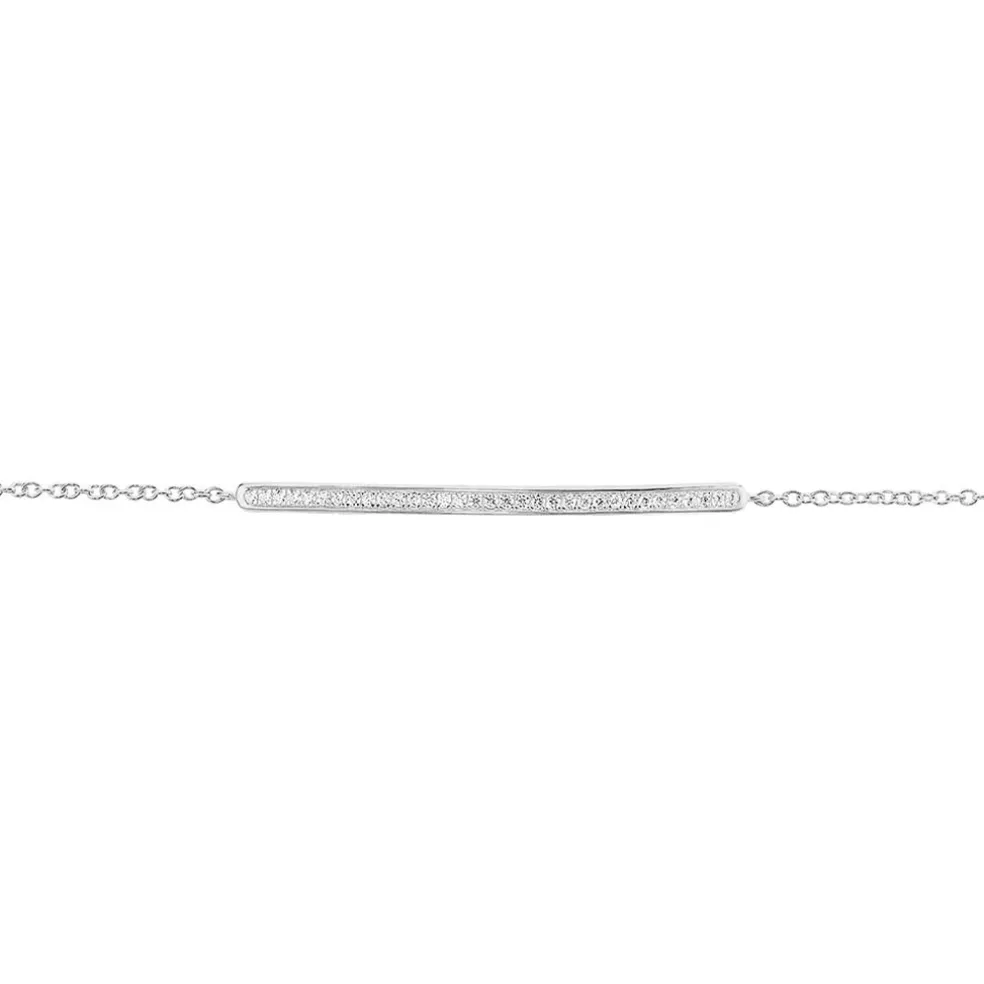 Bracelet Judith Argent Blanc Oxyde De Zirconium