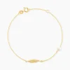 Bracelet Juditte Or Jaune Perle De Culture