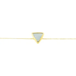 Bracelet Juliete Or Jaune Aigue Marine