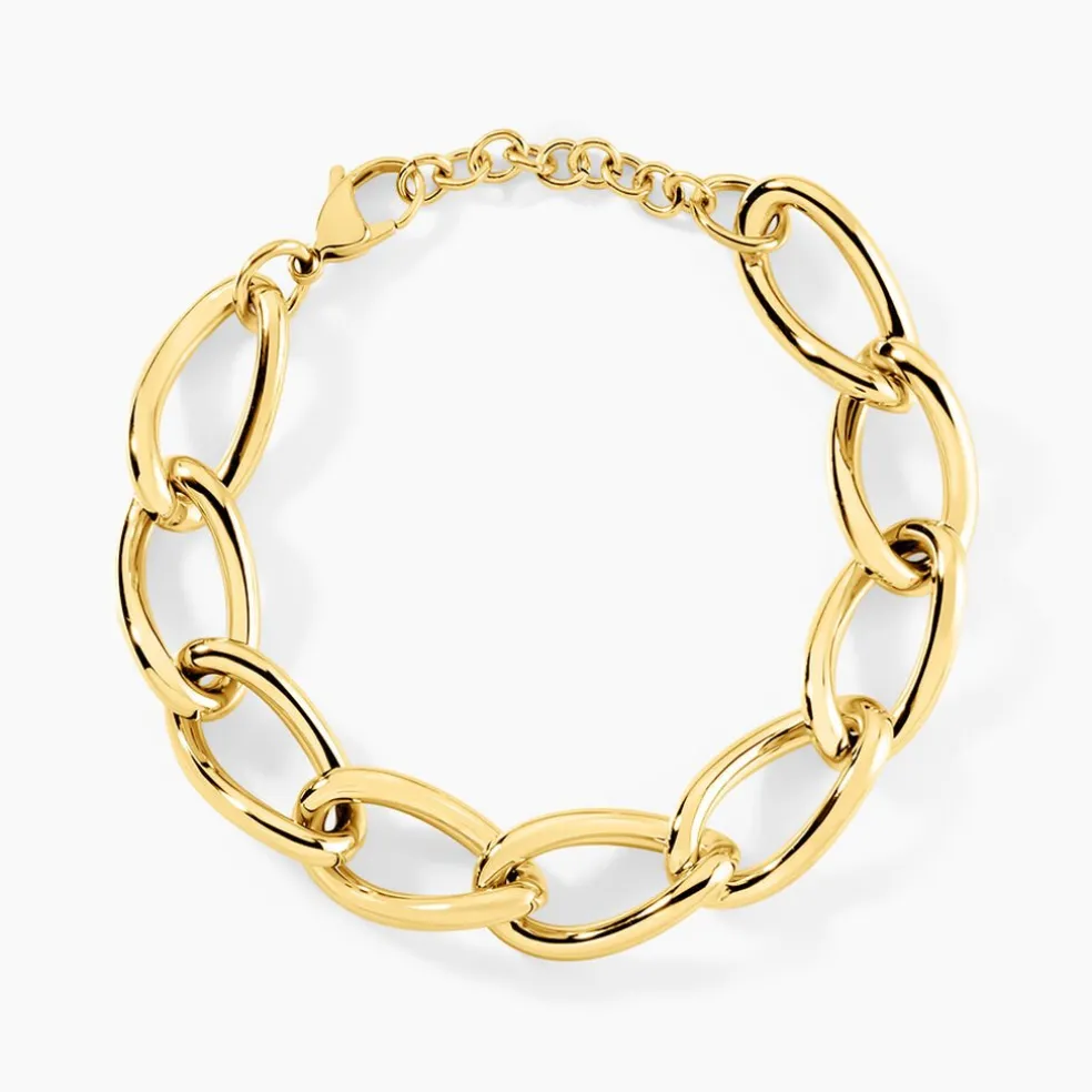 Bracelet Justinien Acier Doré