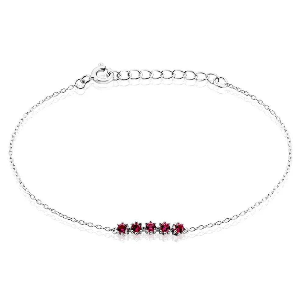 Bracelet Karrie Argent Blanc Oxyde De Zirconium