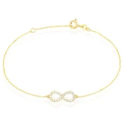 Bracelet Klothilda Or Jaune Oxyde De Zirconium