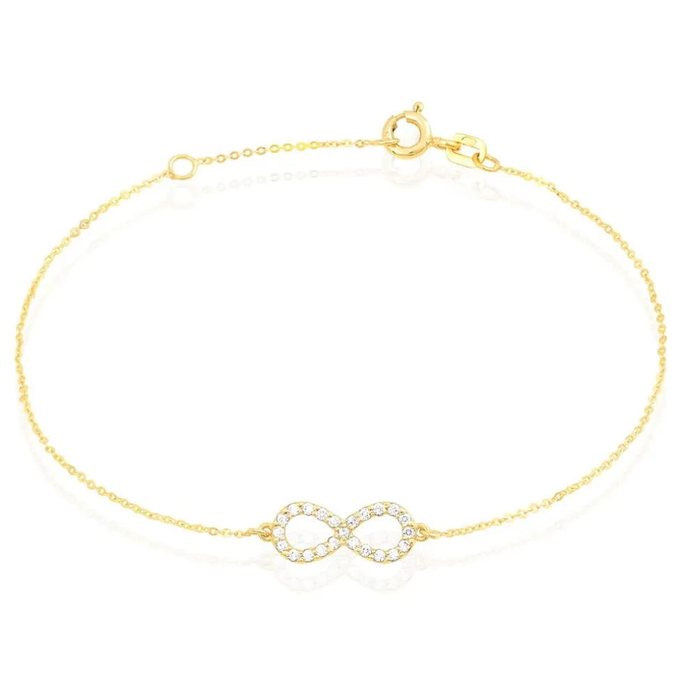 Bracelet Klothilda Or Jaune Oxyde De Zirconium