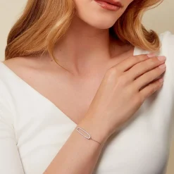 Bracelet Laïde Argent Blanc Oxyde De Zirconium