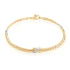 Bracelet Lamyae Plaqué Or Jaune Oxyde De Zirconium
