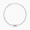 Bracelet Laurine Argent Blanc Oxyde De Zirconium