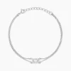Bracelet Laurine Argent Blanc Oxyde De Zirconium