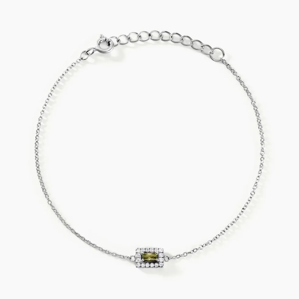 Bracelet Laurine Argent Blanc Oxyde De Zirconium