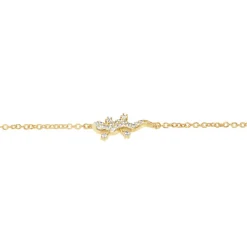 Bracelet Lehar Plaqué Or Oxyde De Zirconium