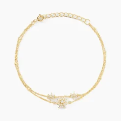 Bracelet Leila Argent Jaune Oxyde De Zirconium