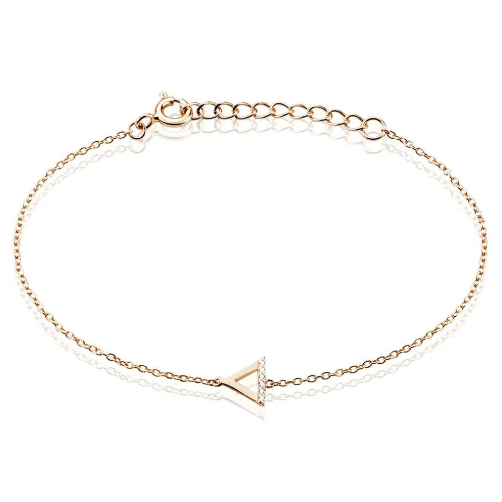 Bracelet Lorena Argent Rose Oxyde De Zirconium