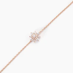 Bracelet Lorraine Argent Rose Oxyde De Zirconium