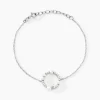 Bracelet Lua Argent Blanc Oxyde De Zirconium Perle De Culture