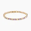 Bracelet Luteciaae Plaqué Or Jaune Oxyde De Zirconium