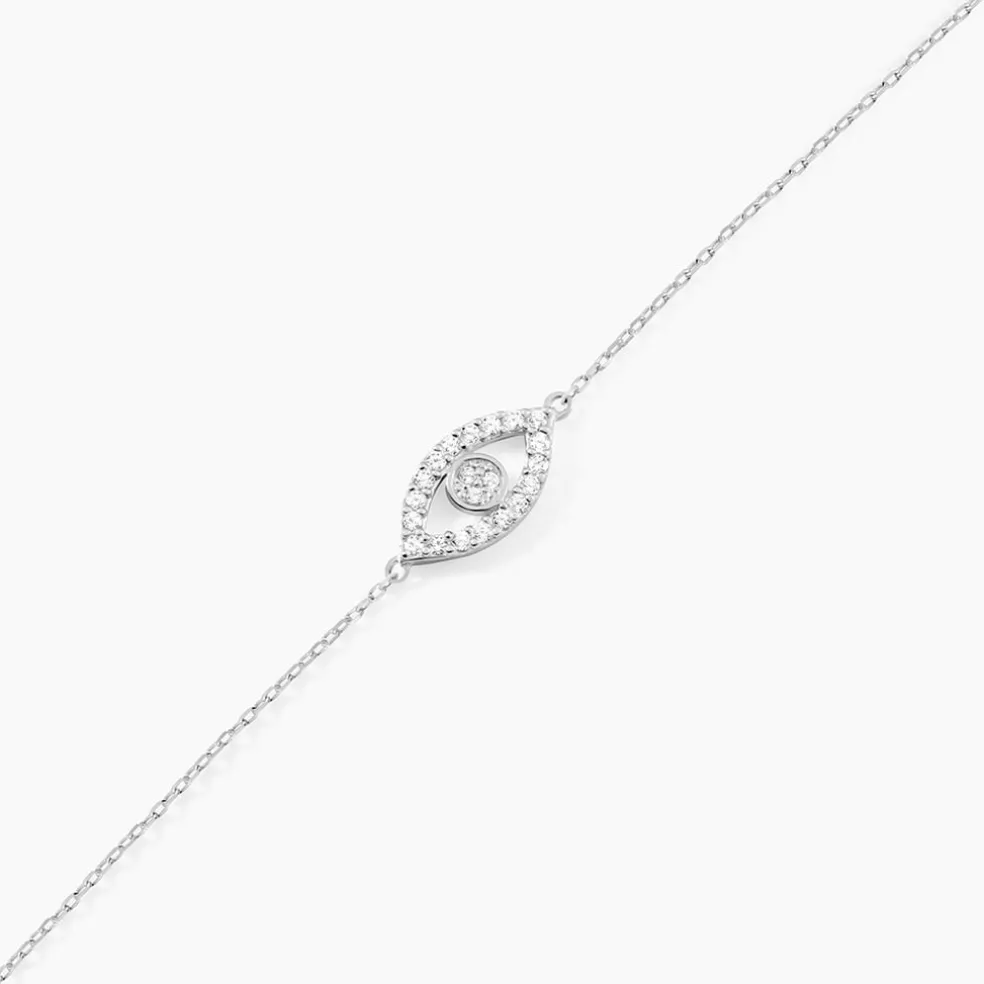 Bracelet Léva Argent Blanc Oxyde De Zirconium