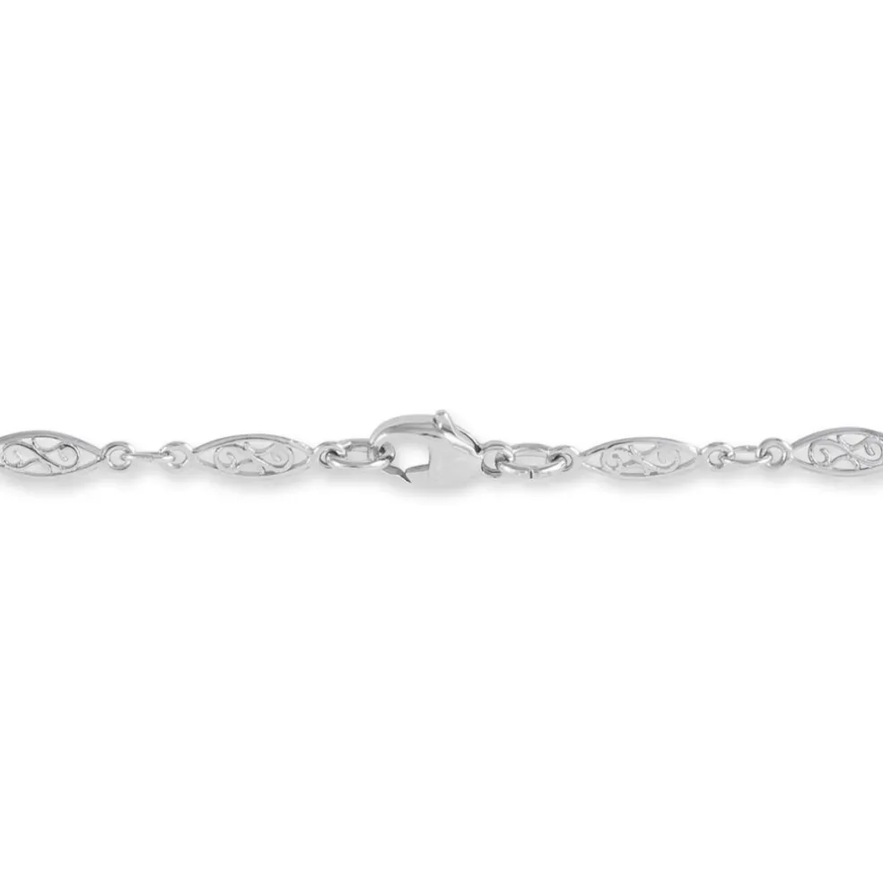 Bracelet Mahee Maille Filigrane Argent Blanc