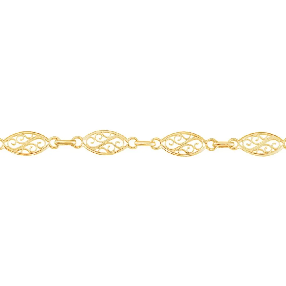 Bracelet Maille Acanty Or Jaune