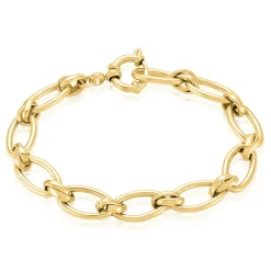 Bracelet Maille Perry Acier Doré