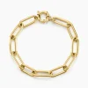 Bracelet Maille Urban Line Acier Doré