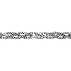 Bracelet Marie-angeline Maille Coreene Argent Blanc