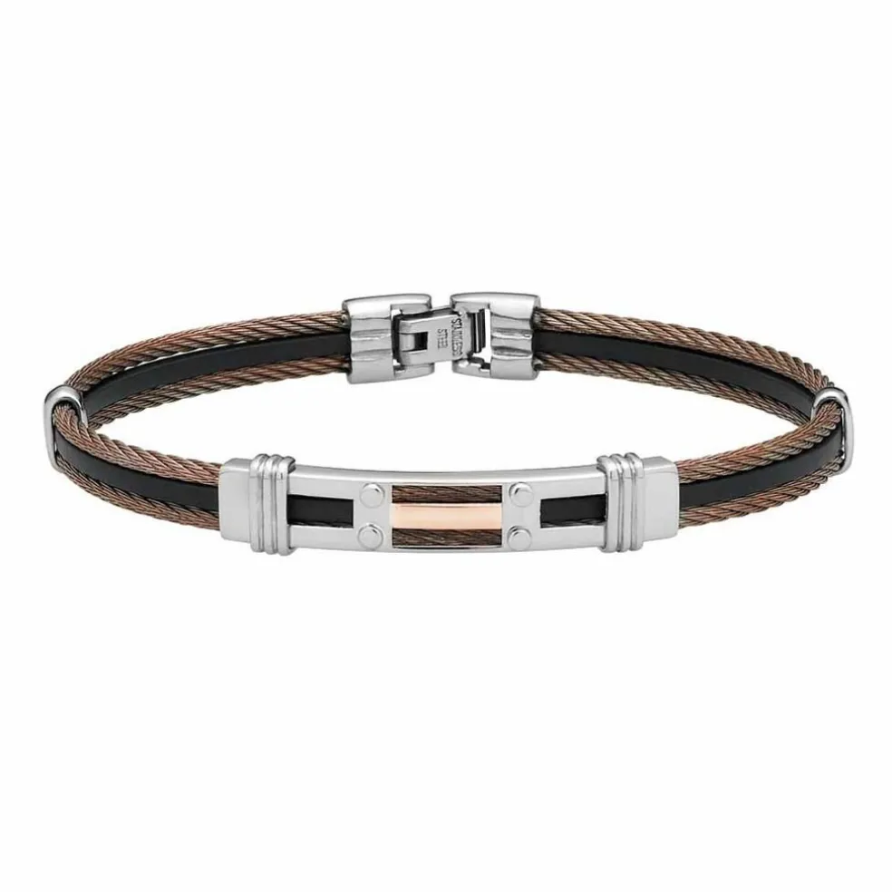 Bracelet Marie-gaelleae Or Acier Bicolore