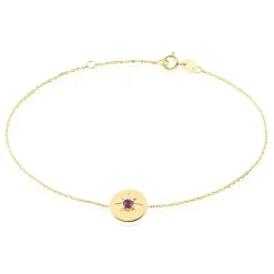 Bracelet Melchior Or Jaune Rubis