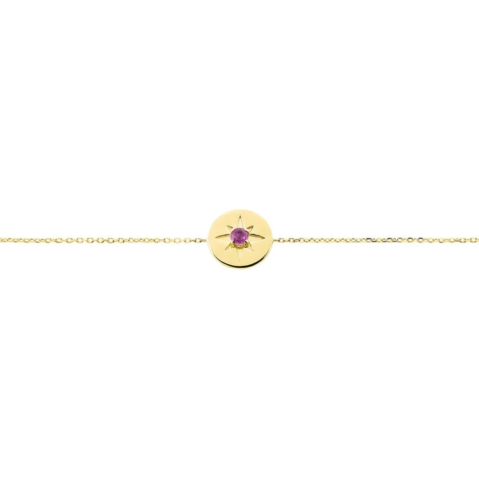 Bracelet Melchior Or Jaune Rubis