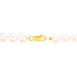 Bracelet Merrane Or Jaune Perle De Culture
