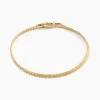 Bracelet Messaline Plaqué Or Jaune