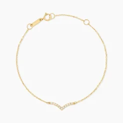 Bracelet Mohini Or Jaune Oxyde De Zirconium