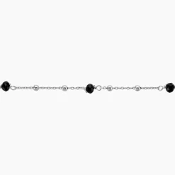 Bracelet Nissia Argent Blanc Verre