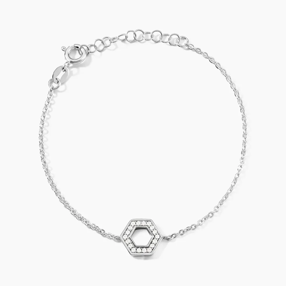Bracelet Noely Argent Blanc Oxyde De Zirconium