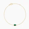 Bracelet Ondée Or Jaune Malachite