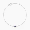 Bracelet Or Blanc Onora Saphir