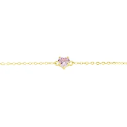 Bracelet Or Jaune Avaya Oxyde De Zirconium