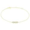 Bracelet Or Jaune Caleb Oxydes De Zirconium